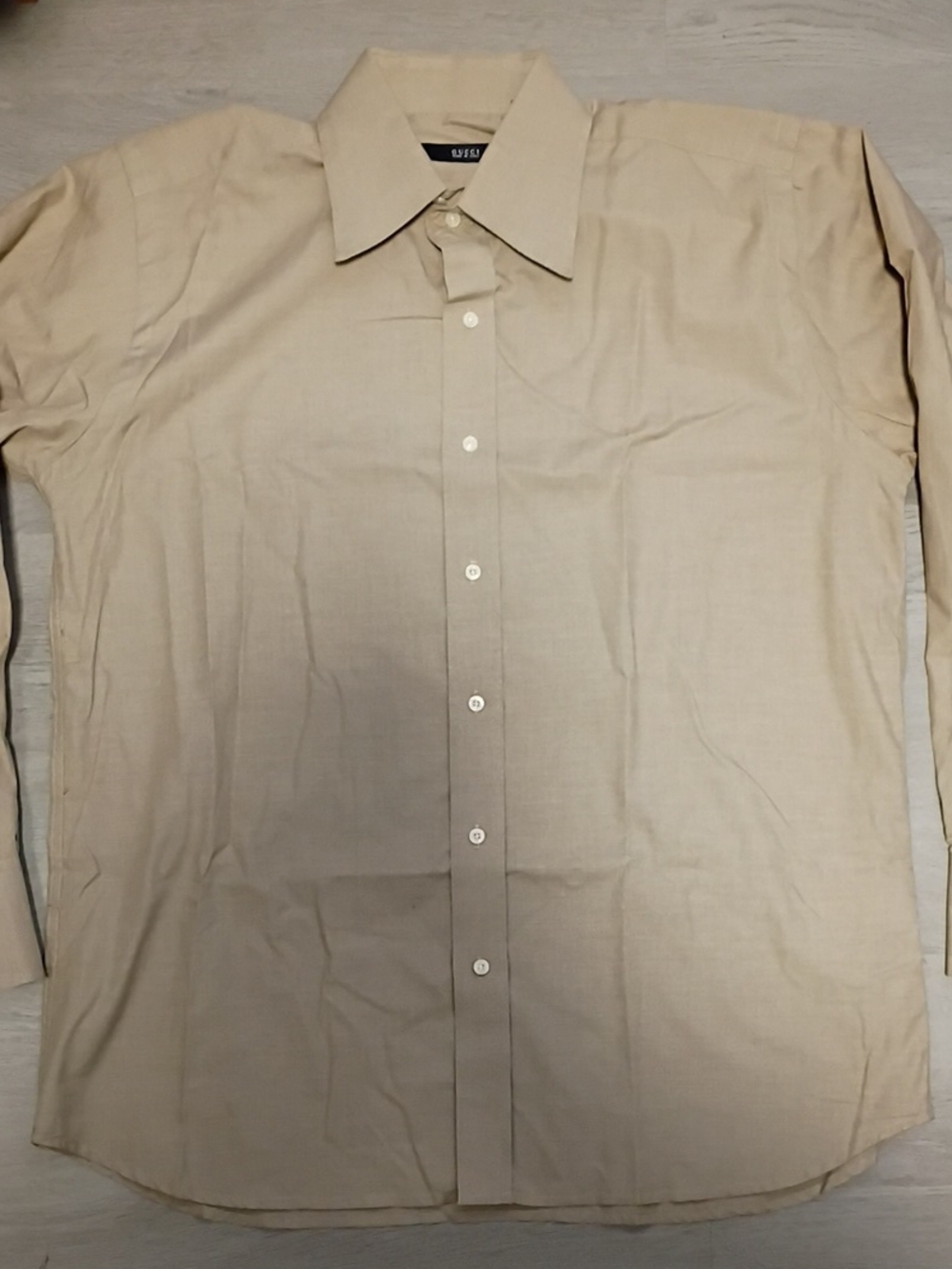 Gucci - Classic Men's Beige Dress Shirt - Picture 3 of 11